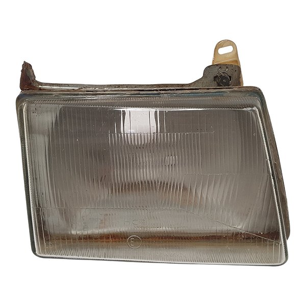 Farol Dianteiro Escort 1983 A 1986 (Foco Manchado) Direito Mascara Cromada Paralelo