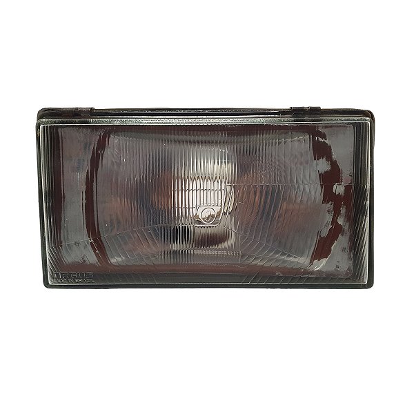 Farol Dianteiro Gol Saveiro Voyage Quadrado 1987 A 1990 (Foco Enferrujado) Direito Mascara Cromada Orgus Paralelo