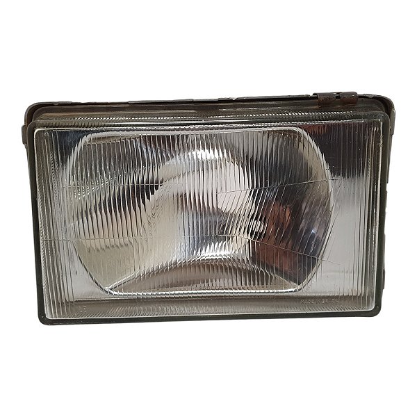 Farol Dianteiro Gol Quadrado 1987 A 1990 (Pin.Fix Pisca Quebrados) Esquerdo Mascara Cromada Cibié Original