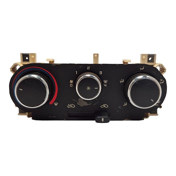 Controle Comando Ar Condicionado Palio Siena Idea Strada 2013 A 2016 Aro Botao Cromado (Descascado) Original