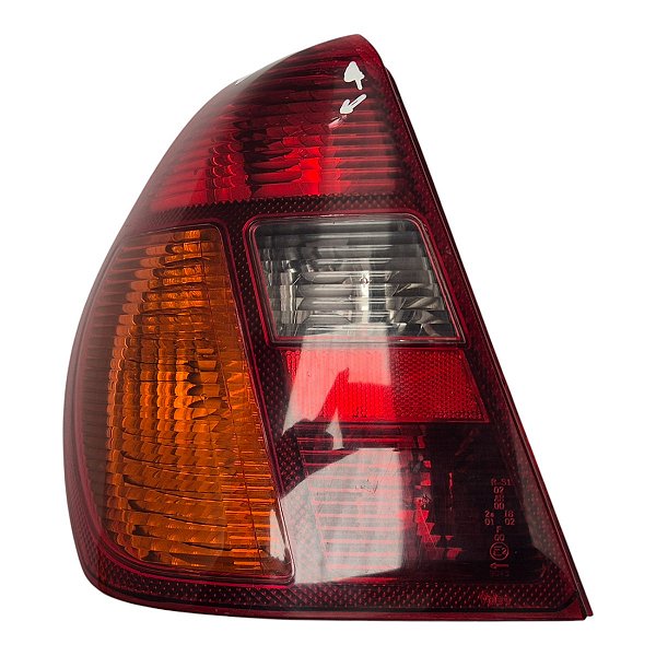 Lanterna Traseira Clio Sedan 2000 A 2004 (Craquelado Na Lente) Esquerda Cristal Original