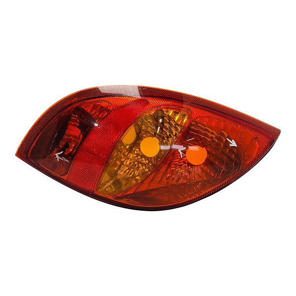 Lanterna Traseira Celta 2000 A 2005 (Lente Trincada) Esquerda Cristal Original