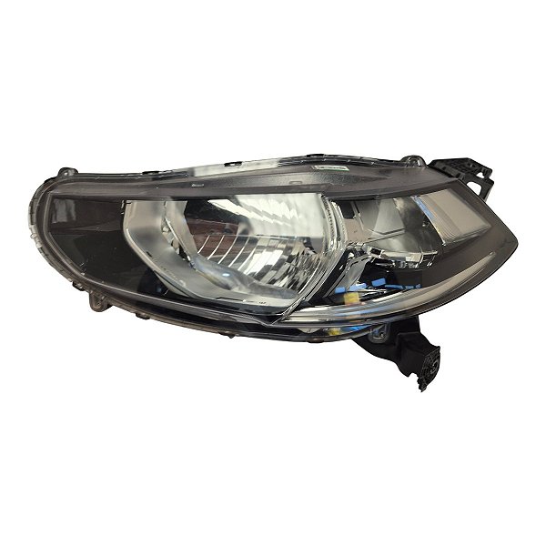 Farol Dianteiro Wr-V 2017 A 2020 Esquerdo Mascara Negra Aro Cromado Foco Duplo Original