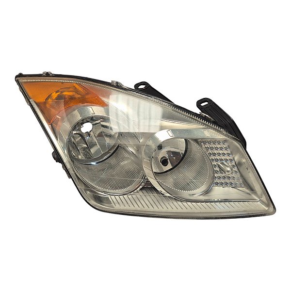 Farol Dianteiro Fiesta 2008 A 2010 Direito Mascara Cromada Foco Duplo 7S6513005Ae Original