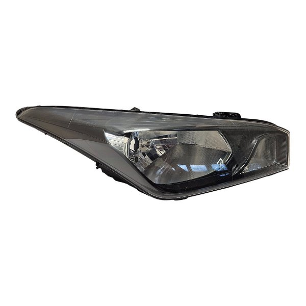 Farol Dianteiro Hb20 2012 A 2019 (Lente Craquelada) Direito Mascara Negra Foco Duplo 921021S000 Original