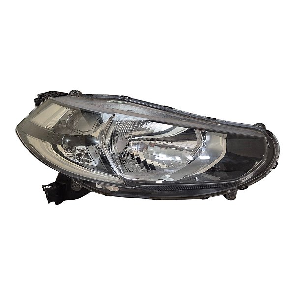 Farol Dianteiro Wr-V 2017 A 2020 (Suporte Quebrado) Direito Mascara Negra Aro Cromado Foco Simples Original