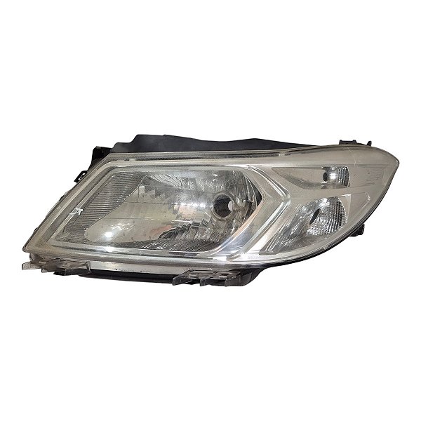 Farol Dianteiro Onix Prisma 2012 A 2016 (Craquelado Na Lente) Esquerdo Mascara Negra Foco Simples 52037877 Original