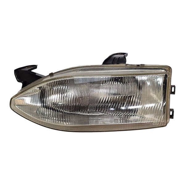 Farol Dianteiro Palio 1996 A 2000 (Foco Solto) Esquerdo Mascara Cromada Foco Simples Paralelo