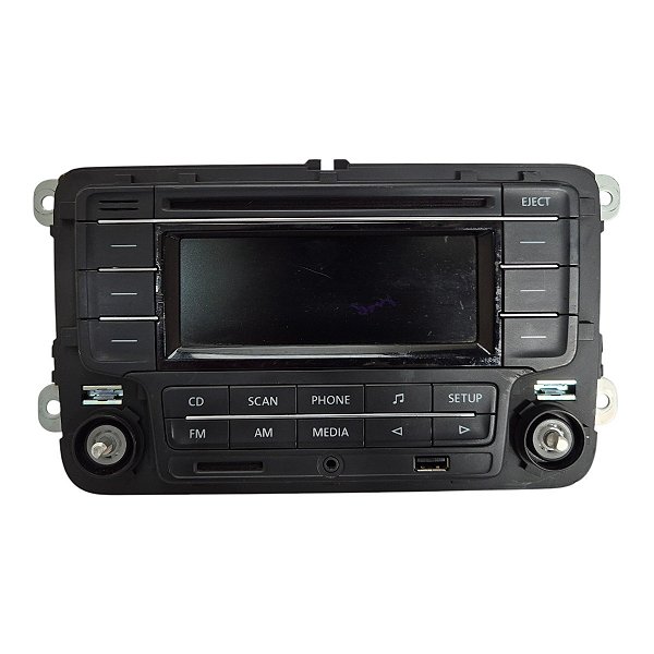 Radio Som Gol Saveiro Voyage Fox 2010 A 2014 (Faltando Botao) Preto 5Z0035180 Original