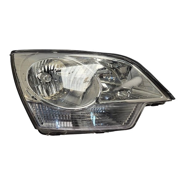Farol Dianteiro Captiva 2008 A 2014 (Lente/Suporte Danificados) Direito Mascara Cromada Original