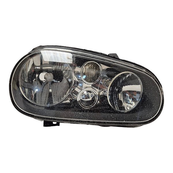 Farol Dianteiro Golf Sapao 1999 A 2006 (Suportes Quebrados) Direito Mascara Negra Paralelo