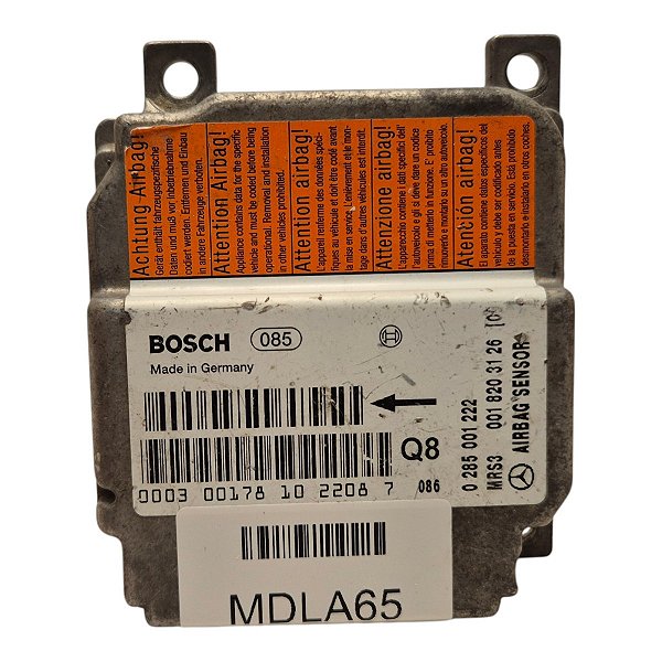Modulo Central Airbag Classe A 140 160 170 1999 A 2008 0285001222 0018203126 Original