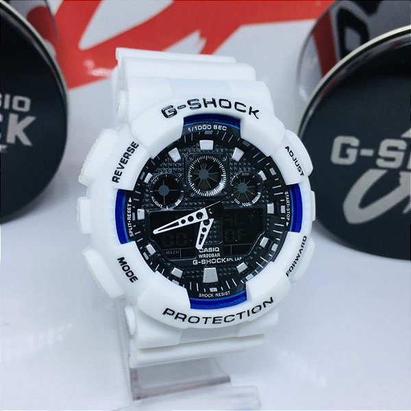 g shock digital branco
