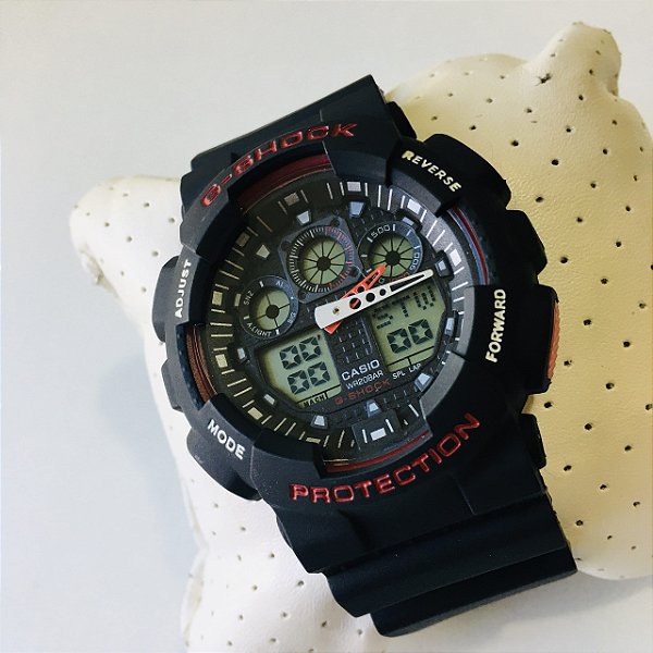 g shock ga100 preto