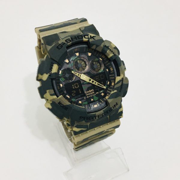 g shock camuflado verde