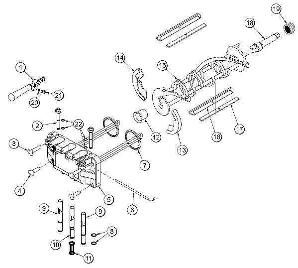 Diagrama Taylor C712 Visão explodida