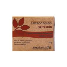 Shampoo sólido terracota - pracaxi, bacabá e palmarosa ARES DE MATO - 65g