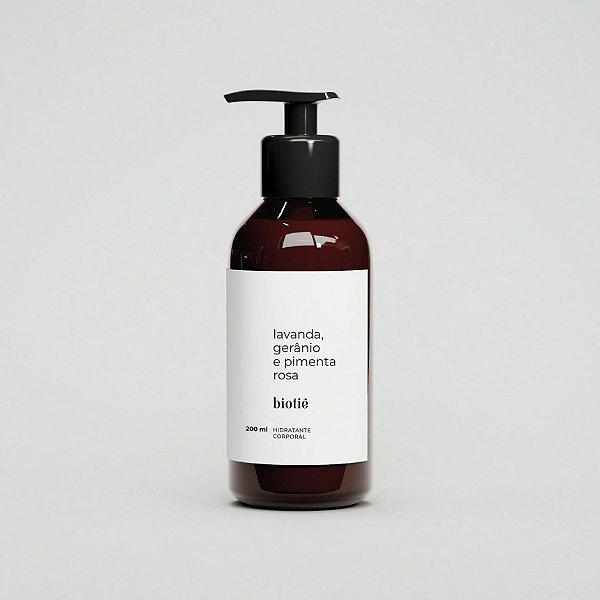 Hidratante Corporal Lavanda, Gerânio e Pimenta Rosa 200ml - Biotiê