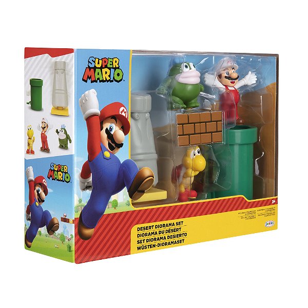 Brinquedo Super Mario Deserto Diorama Set 3 +Anos - Bazar Kids Eua