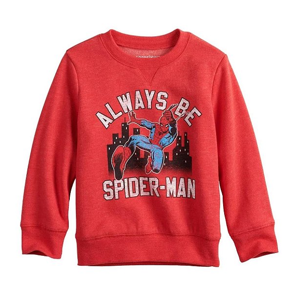 Blusa Infantil Jumping Beans Vermelha Homem-Aranha Menino