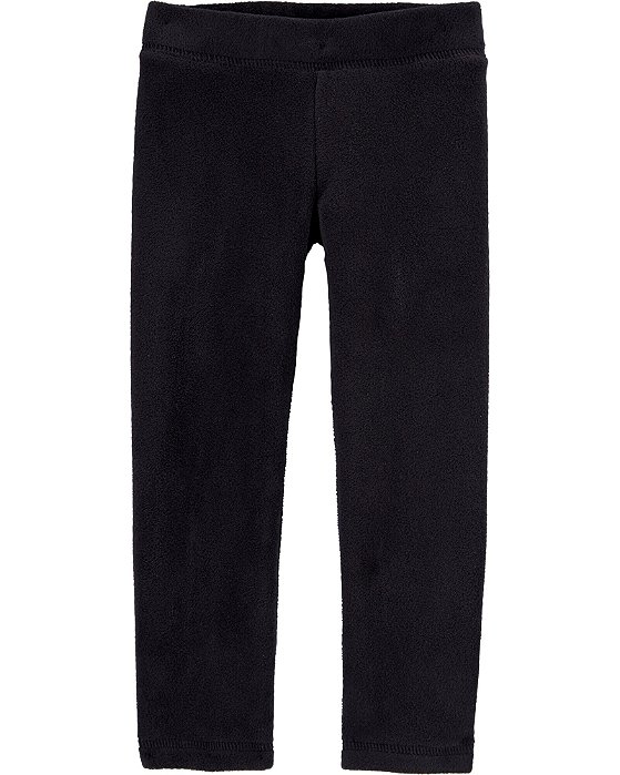 Calça Legging Infantil Menina Carter’s Preta Forrada Fleece