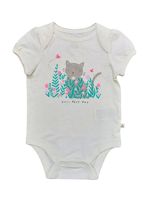 Roupa Infantil Menina Gap Body Manga Longa Cinza Pinguim - Kids Eua