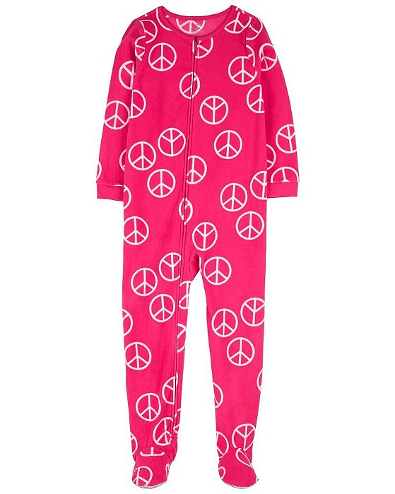 Macacão Infantil Menina Carter’s Fleece Pink