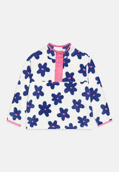 Roupa Infantil Menina GAP blusa Fleece Foral Roxa