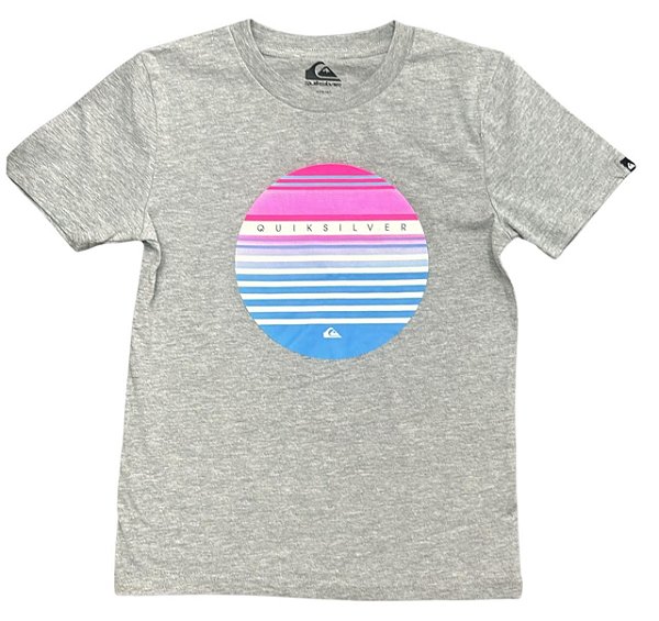 Camiseta Infantil Quiksilver Menina Cinza – Manga Curta Estilosa