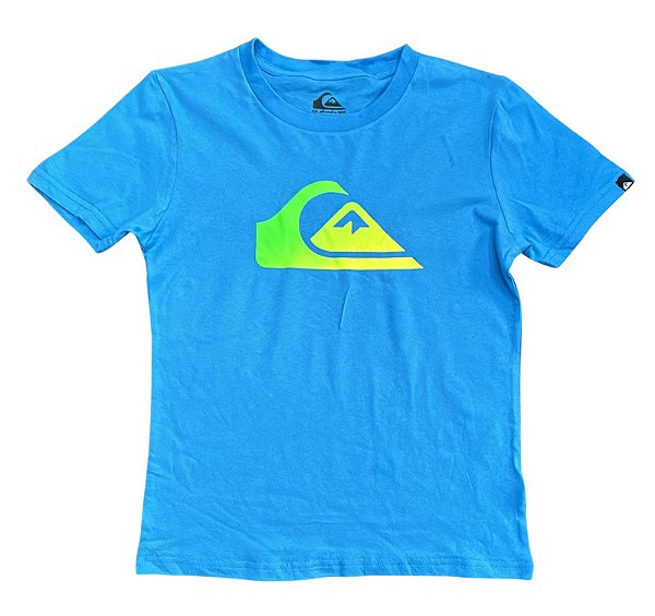Camiseta Infantil Quiksilver Azul – Manga Curta Menino