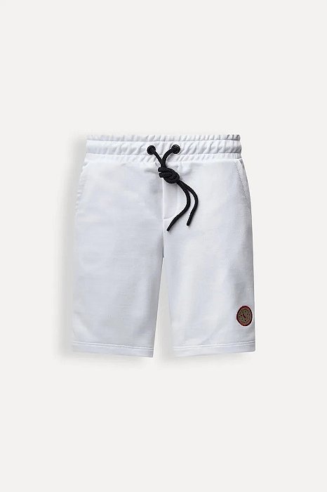 Roupa Infantil Menino Reserva Mini Bermuda Moletom Branca