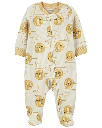 Roupa Infantil Menino Carters Macacão Algodão Bege Leão