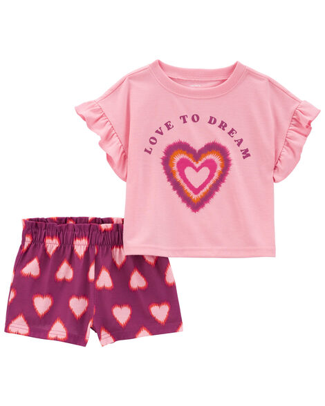 Pijama Infantil Menina 2 Peças Carter’s Love To Dream