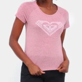 Camiseta Infantil Roxy Rosa – Manga Curta Estilo e Conforto Menina