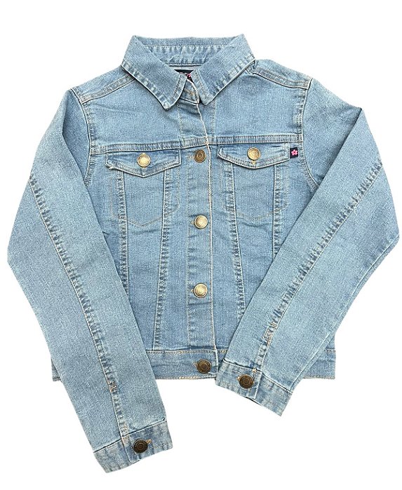 Jaqueta Jeans Infantil Menina Limited Too – Clássica e Estilosa