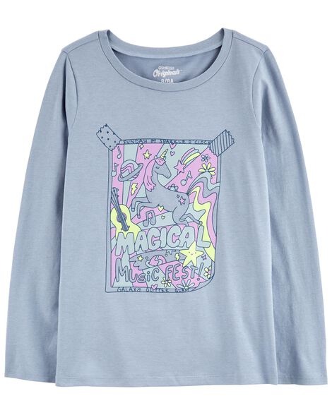 Camiseta Infantil OshKosh Menina – Magical Music Fest Estampada