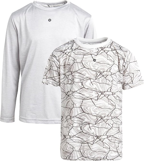 Kit Infantil RBX 2 Camisetas Cinza – Básico e Confortável