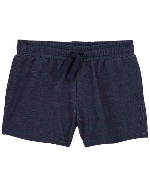 Shorts Infantil Menina Carter’s Azul Jeans Fake Algodão