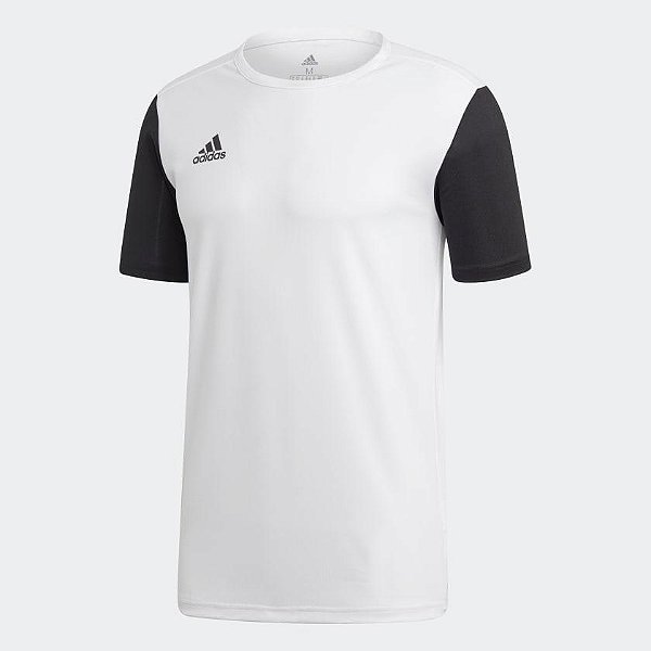 Camiseta Infantil Adidas Branca e Preta – Menino Estiloso