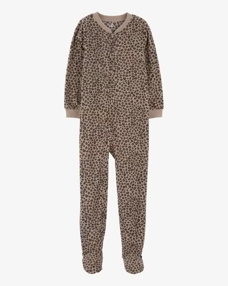 Macacão Infantil Menina Carter’s Fleece Leopardo