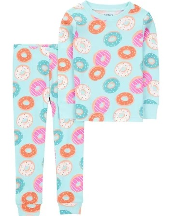 Pijama Infantil Menina 2 Peças Carter’s Canelado Donuts