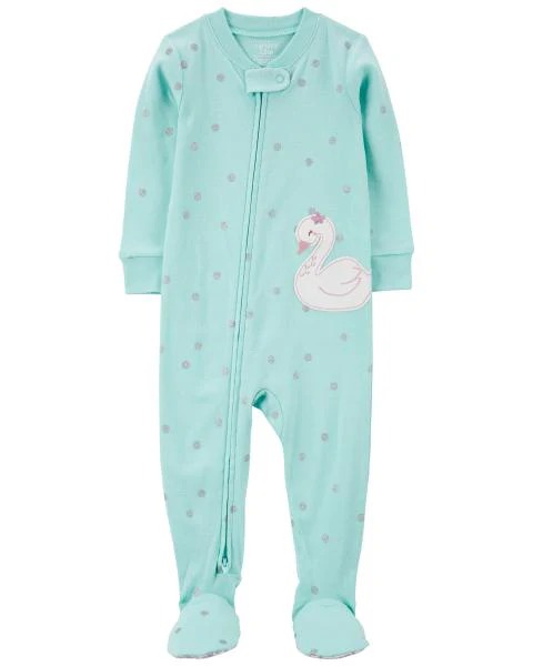 Roupa Infantil Menina Carters Macacão Algodão Verde Cisne