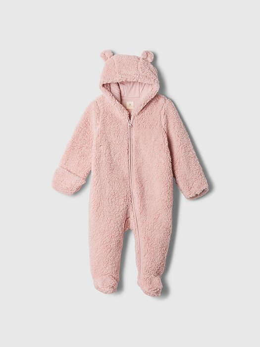 Macacão Infantil Menina GAP – Sherpa Rosa Quentinho e Macio