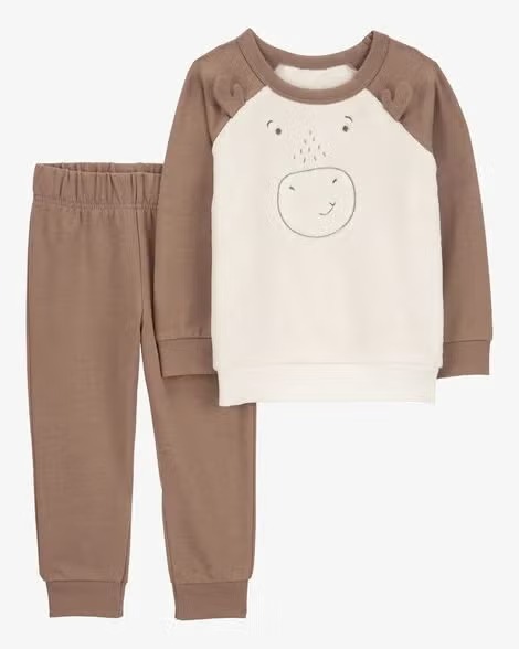 Conjunto Carter’s Sherpa Alce + Calça – Inverno Bebê Menino