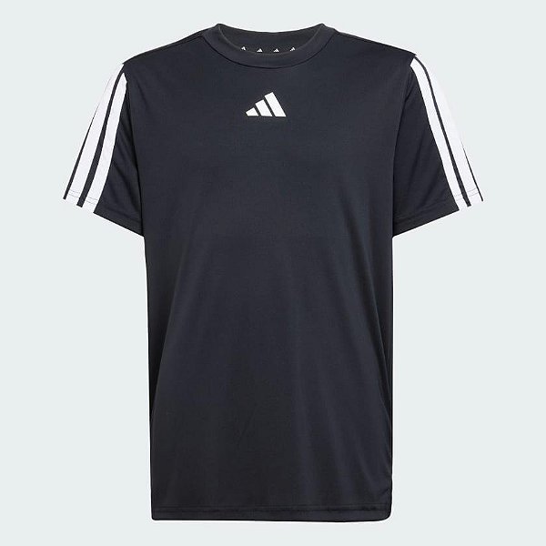 Camiseta Adidas Infantil Preta Manga Curta – Menino Estiloso