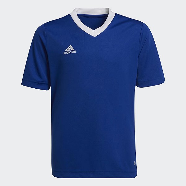 Camiseta Adidas Infantil Azul Gola V – Conforto e Estilo Menino