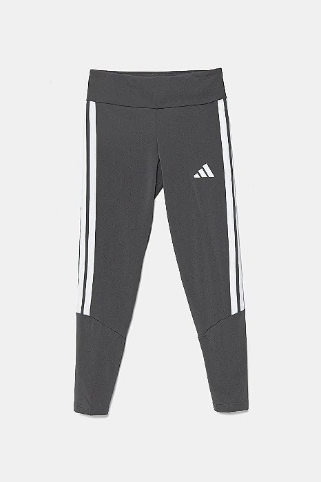 Calça Legging Infantil Menina Adidas Preta Listras Esportiva