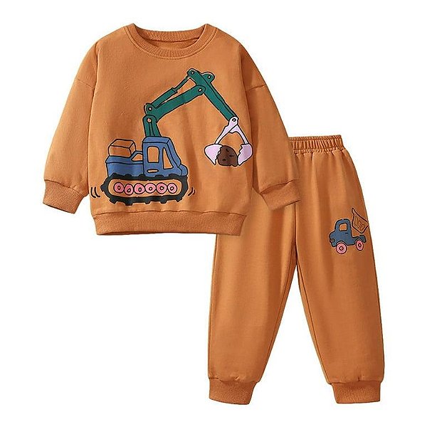 Conjunto Infantil Little Caramelo Construção – Menino