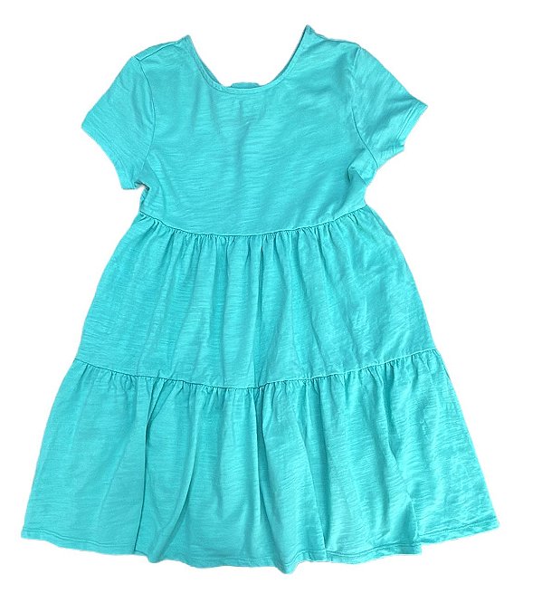 Vestido Infantil Menina Cat & Jack Verde Casual e Confortável