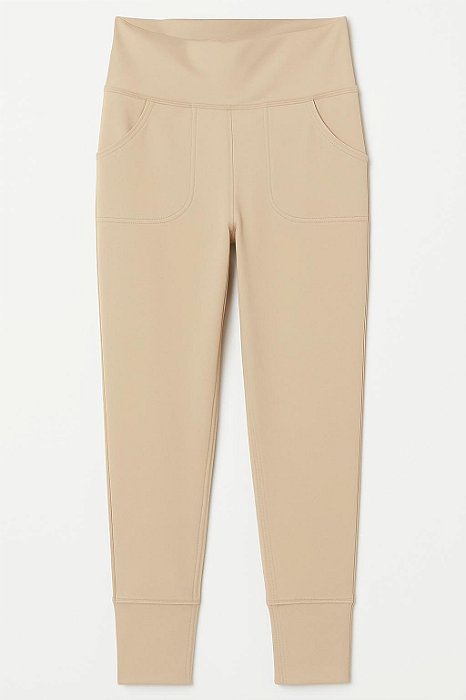 Legging Infantil Old Navy Menina – Bege com Elastano Confortável